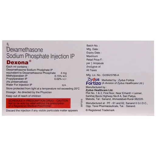 dexona injection (1pac-10pcs) 2 ml